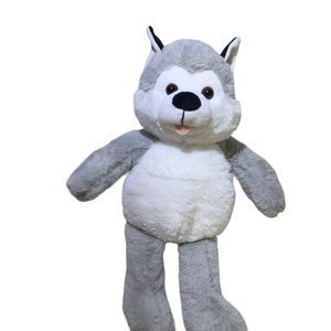 Aroma‎ Home 16” Plush Husky Gray Puppy Dog Microwavable Removable Pouch Lavender